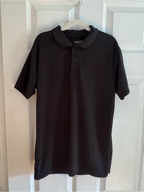 Izod Black Boys Polo Shirt